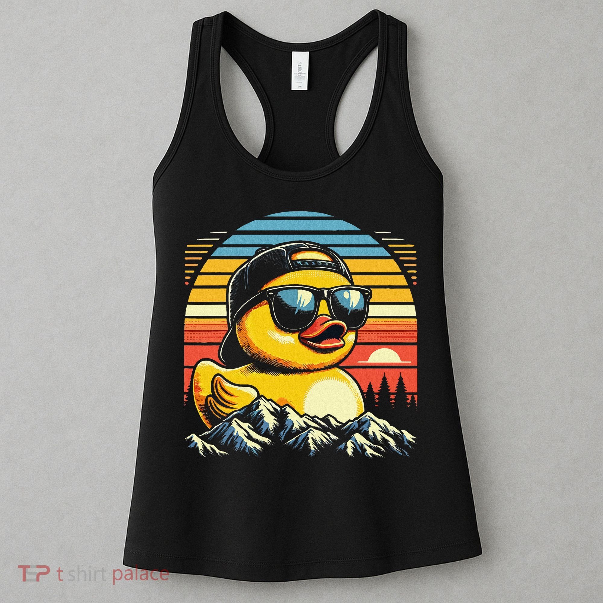 Cool Duck With Sunglasses Retro Funny Women's Tank Top