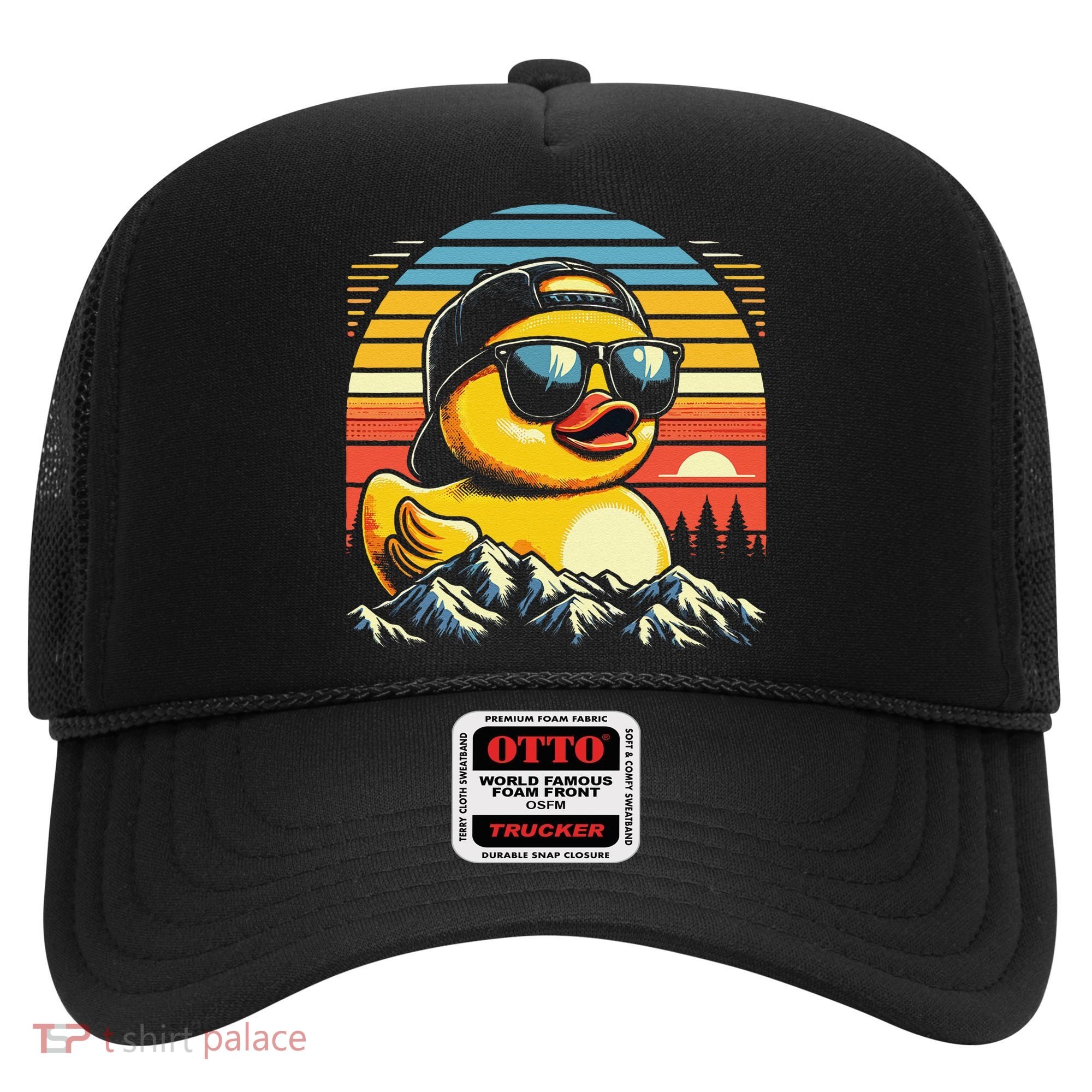 Cool Duck With Sunglasses Retro Funny Hat