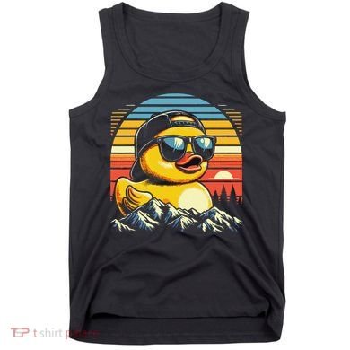 Cool Duck With Sunglasses Retro Funny Tank Top