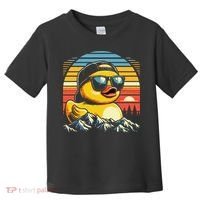 Cool Duck With Sunglasses Retro Funny Toddler T-Shirt thumb 0