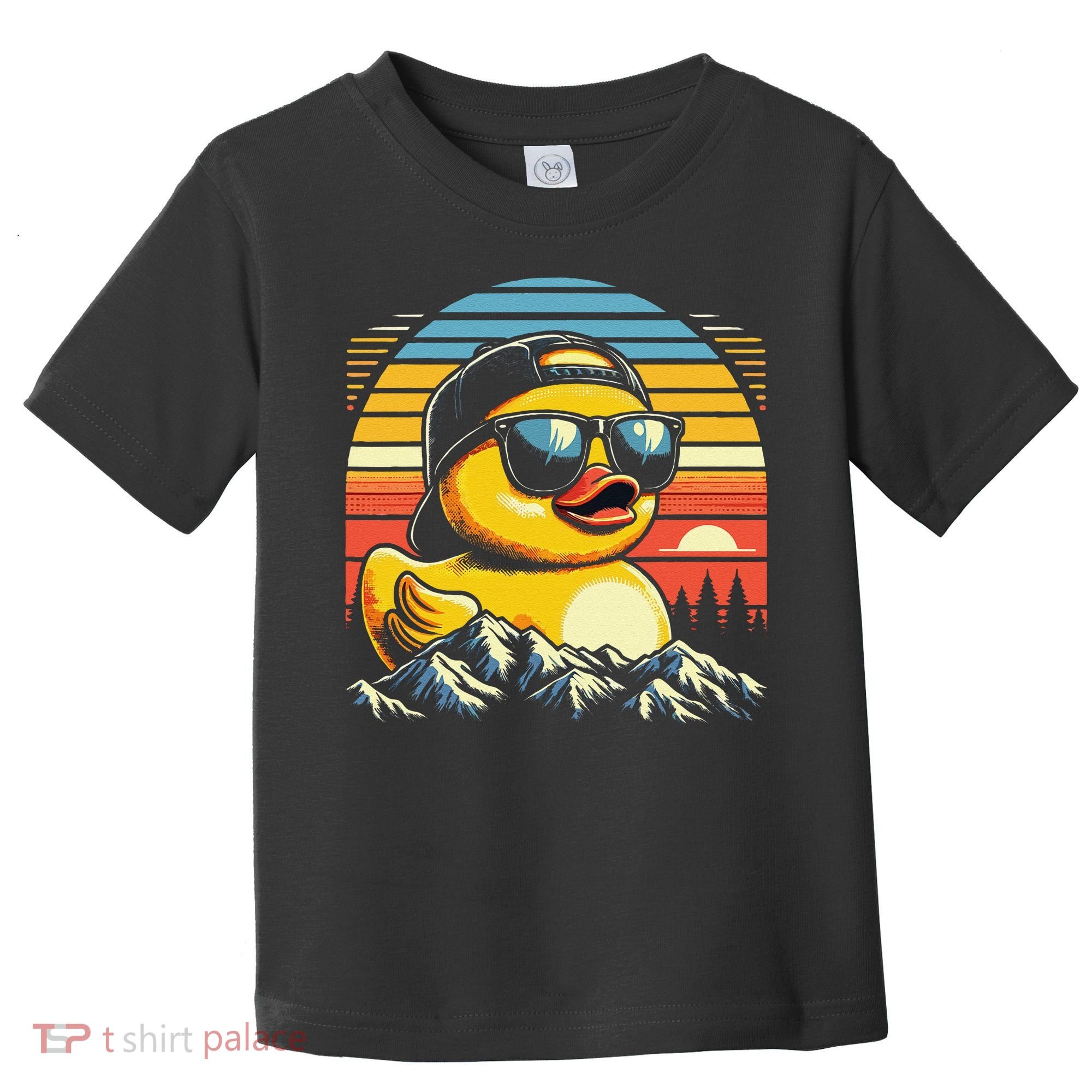 Cool Duck With Sunglasses Retro Funny Toddler T-Shirt