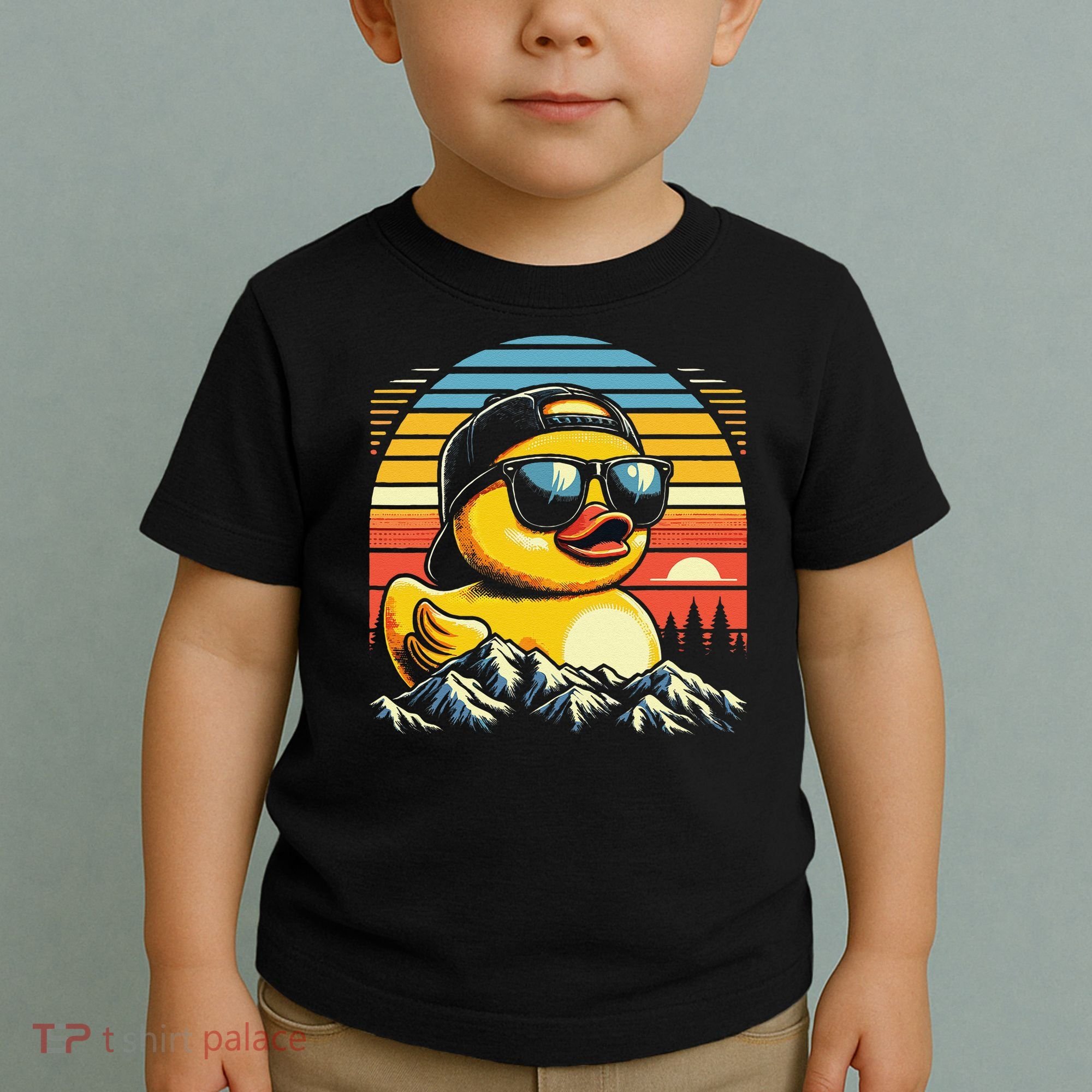 Cool Duck With Sunglasses Retro Funny Toddler T-Shirt