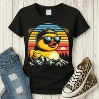 Cool Duck With Sunglasses Retro Funny Women's T-Shirt thumb 3