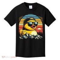 Cool Duck With Sunglasses Retro Funny Kids T-Shirt thumb 0
