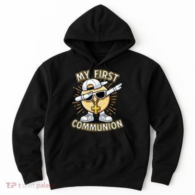 Communion Dabbing Wafer Funny 1st Communion Hoodie
