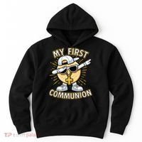 Communion Dabbing Wafer Funny 1st Communion Hoodie thumb 0