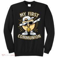 Communion Dabbing Wafer Funny 1st Communion Sweatshirt thumb 0