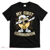 Communion Dabbing Wafer Funny 1st Communion T-Shirt thumb 0