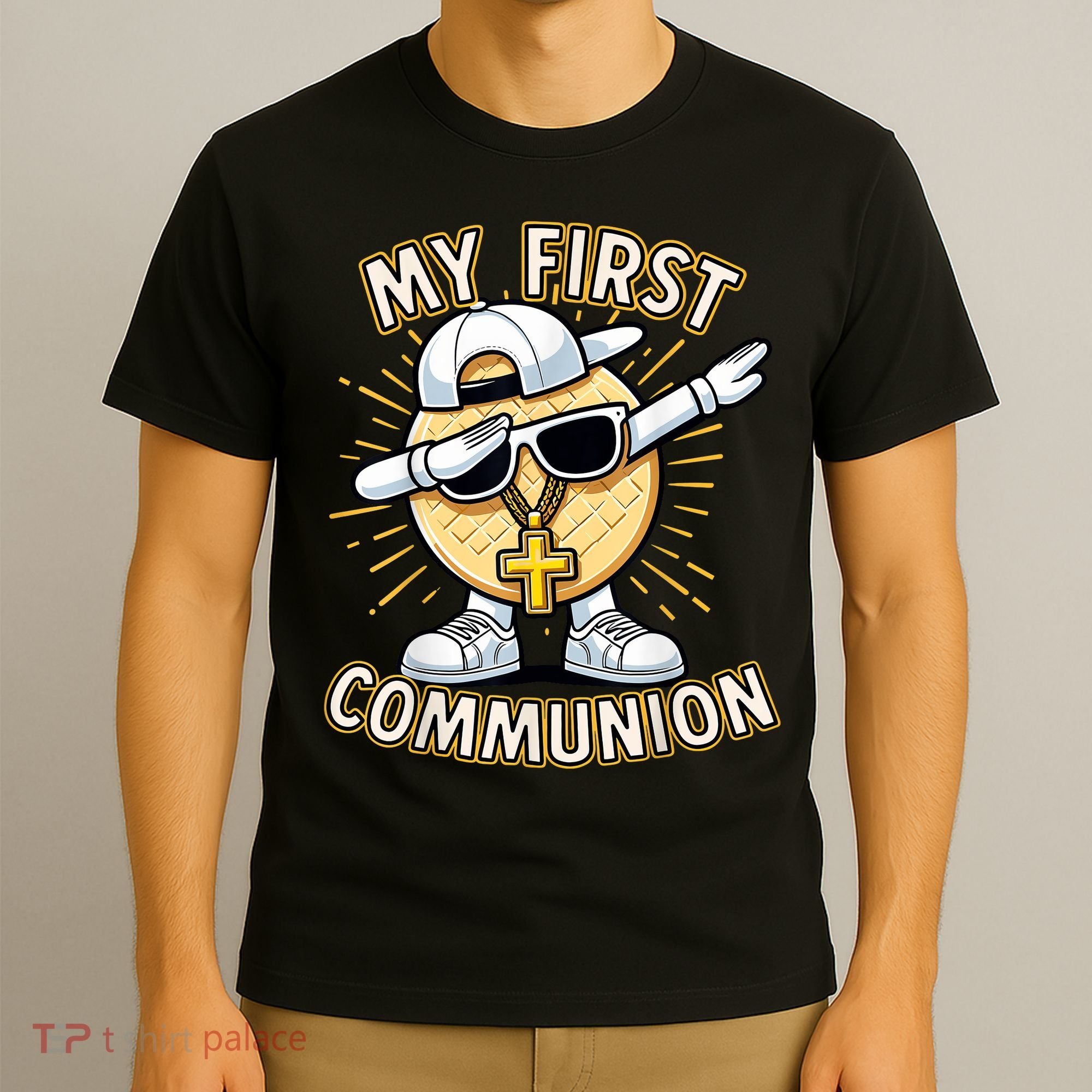 Communion Dabbing Wafer Funny 1st Communion T-Shirt