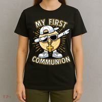 Communion Dabbing Wafer Funny 1st Communion T-Shirt thumb 4