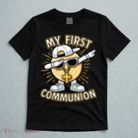 Communion Dabbing Wafer Funny 1st Communion T-Shirt thumb 5