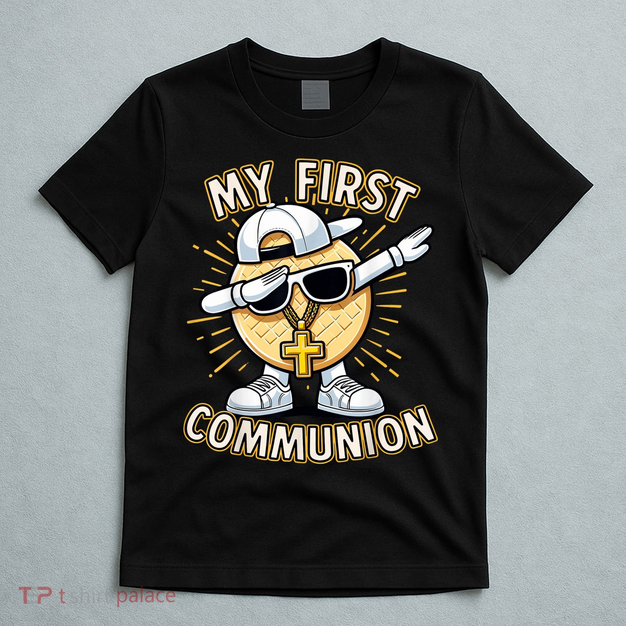 Communion Dabbing Wafer Funny 1st Communion T-Shirt