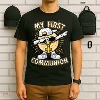 Communion Dabbing Wafer Funny 1st Communion T-Shirt thumb 6