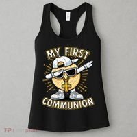 Communion Dabbing Wafer Funny 1st Communion Women's Tank Top thumb 3
