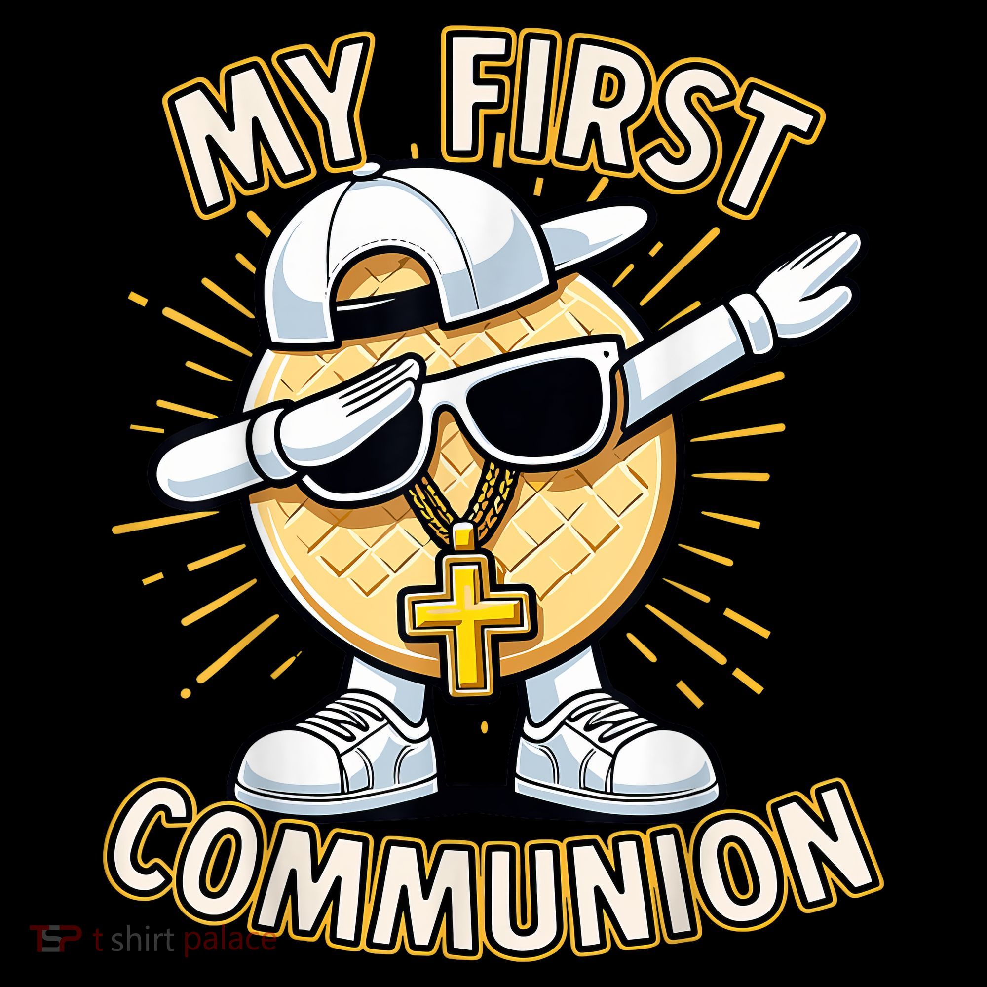 Communion Dabbing Wafer Funny 1st Communion Women's Tank Top