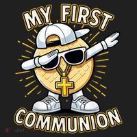 Communion Dabbing Wafer Funny 1st Communion Hat thumb 2