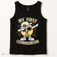 Communion Dabbing Wafer Funny 1st Communion Tank Top thumb 2