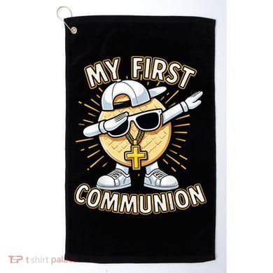 Communion Dabbing Wafer Funny 1st Communion Golf Towel