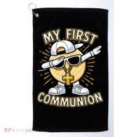 Communion Dabbing Wafer Funny 1st Communion Golf Towel thumb 0