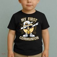 Communion Dabbing Wafer Funny 1st Communion Toddler T-Shirt thumb 2