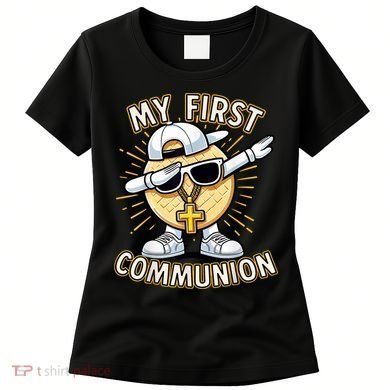 Communion Dabbing Wafer Funny 1st Communion Women's T-Shirt