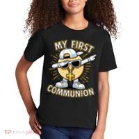 Communion Dabbing Wafer Funny 1st Communion Kids T-Shirt thumb 2