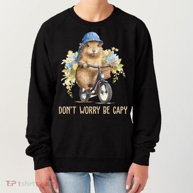 Capybara Dont Worry Be Capy Women's Sweatshirt