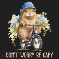 Capybara Dont Worry Be Capy Women's Sweatshirt thumb 2