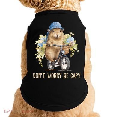 Capybara Dont Worry Be Capy Doggie Tank