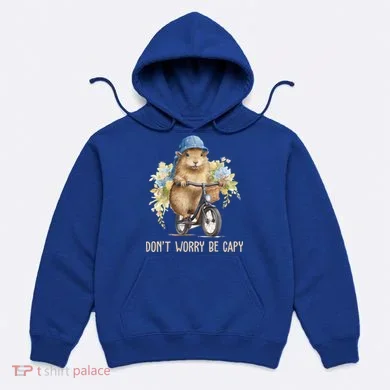 Capybara Dont Worry Be Capy Hoodie
