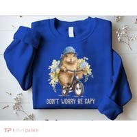 Capybara Dont Worry Be Capy Sweatshirt thumb 2