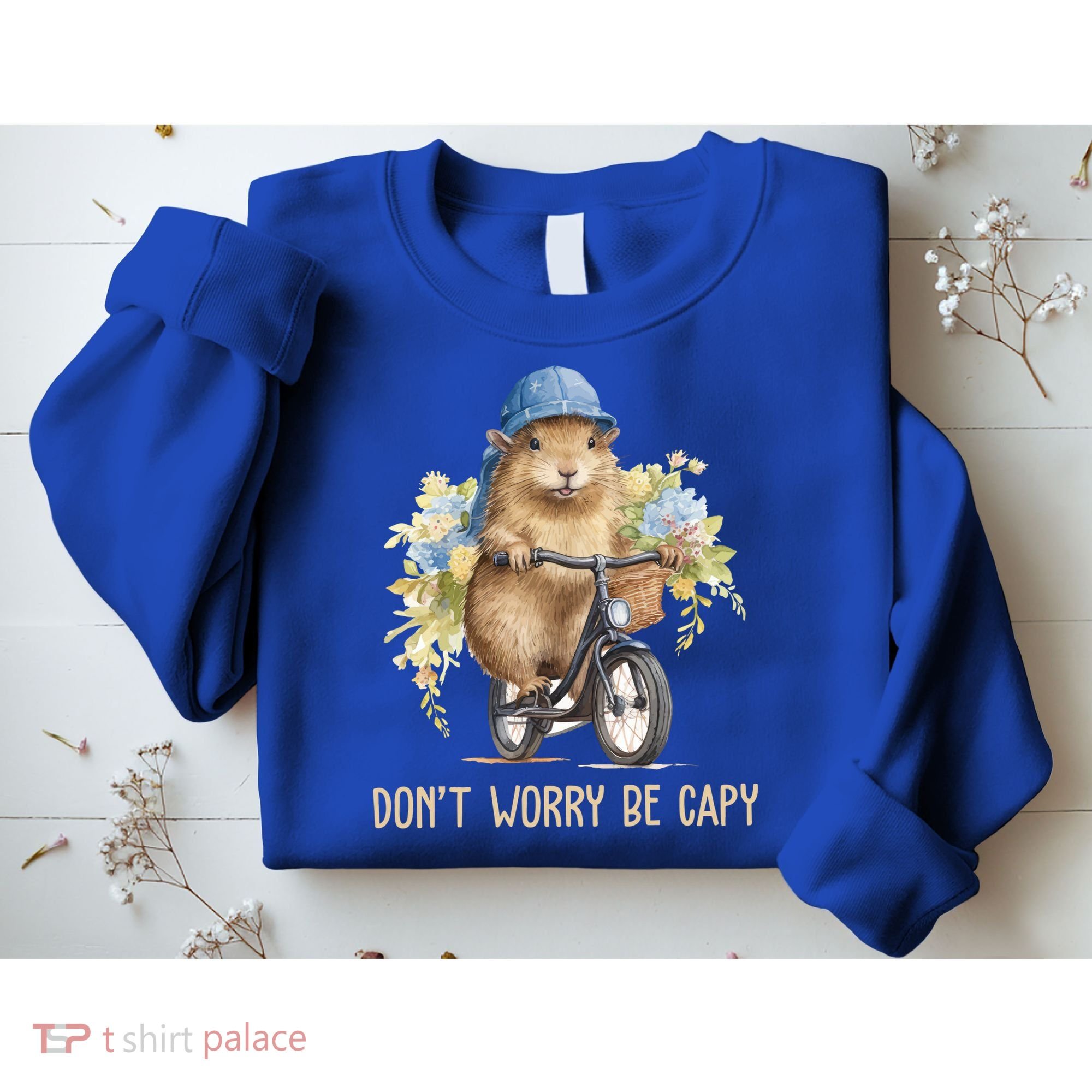 Capybara Dont Worry Be Capy Sweatshirt