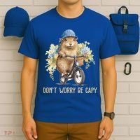 Capybara Dont Worry Be Capy T-Shirt thumb 6