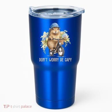 Capybara Dont Worry Be Capy Tumbler