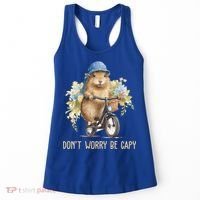 Capybara Dont Worry Be Capy Women's Tank Top thumb 0