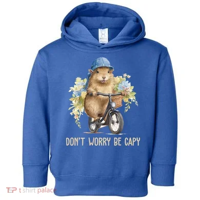 Capybara Dont Worry Be Capy Toddler Hoodie