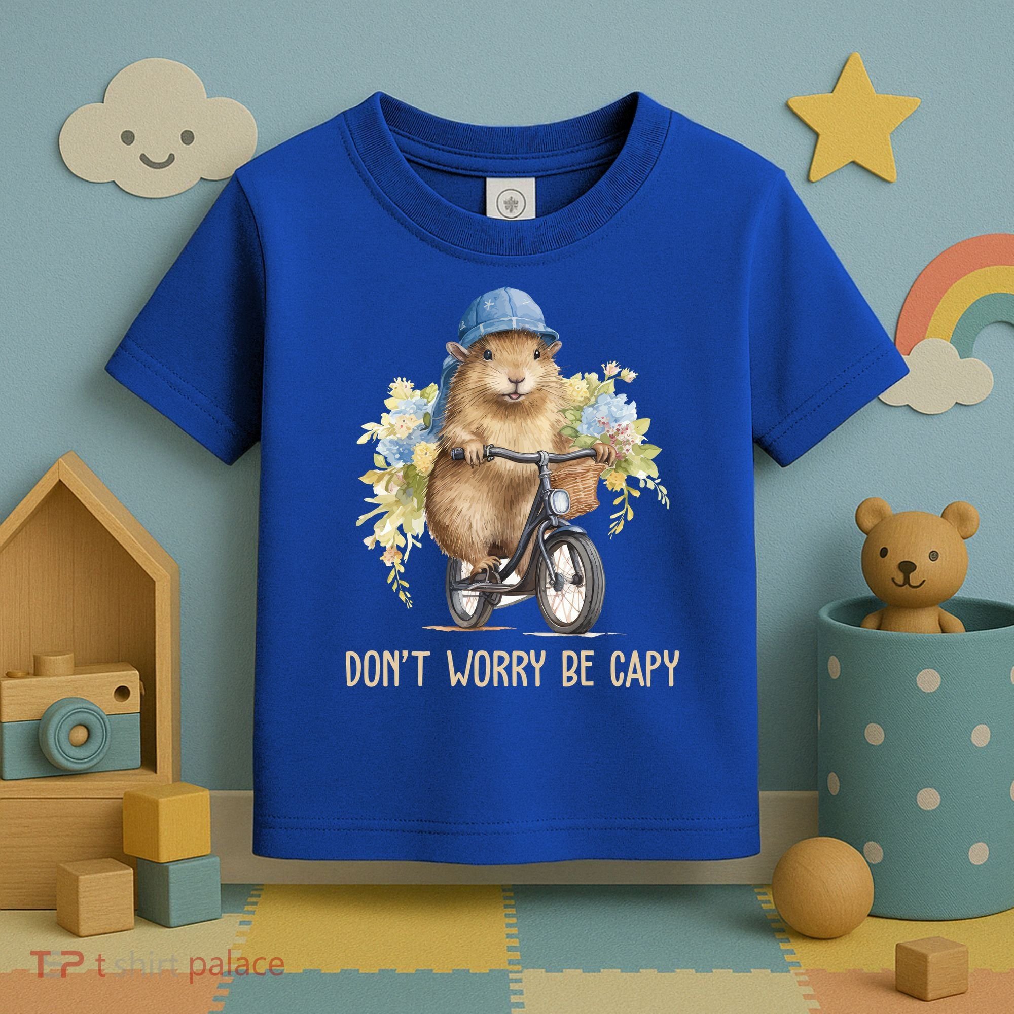 Capybara Dont Worry Be Capy Toddler T-Shirt
