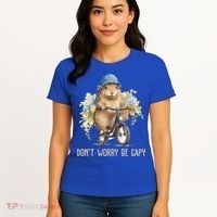 Capybara Dont Worry Be Capy Women's T-Shirt thumb 4