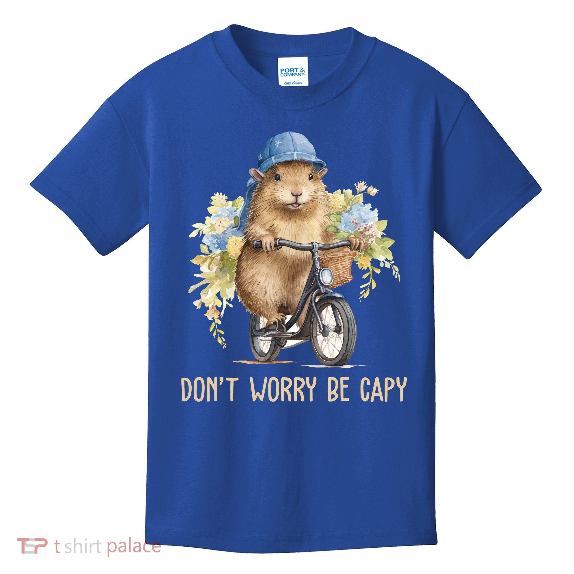 Capybara Dont Worry Be Capy Kids T-Shirt