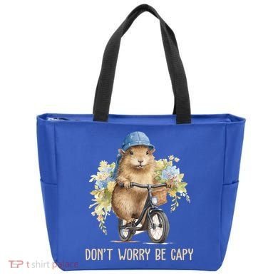Capybara Dont Worry Be Capy Tote Bag