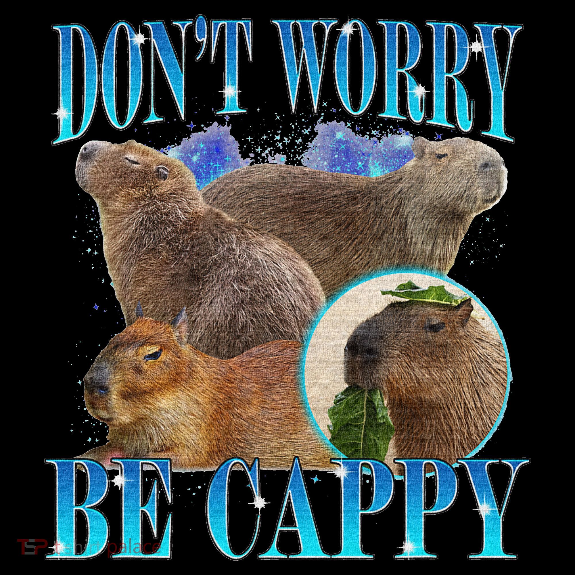 Capybara Dont Worry Be Cappy Funny Animal Capybara Meme Visor