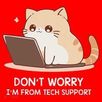 Cat DonT Worry IM From Tech Support Santa Hat thumb 1