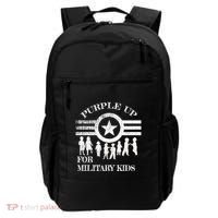 Cool Distressed Wear Purple Military Children Backpack thumb 0