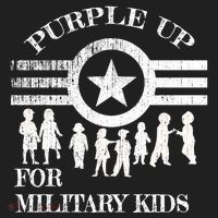 Cool Distressed Wear Purple Military Children Beanie thumb 2