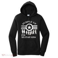 Cool Distressed Wear Purple Military Children Women's Hoodie thumb 0