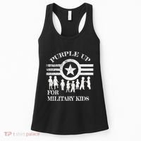 Cool Distressed Wear Purple Military Children Women's Tank Top thumb 0