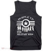 Cool Distressed Wear Purple Military Children Tank Top thumb 0