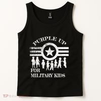 Cool Distressed Wear Purple Military Children Tank Top thumb 2