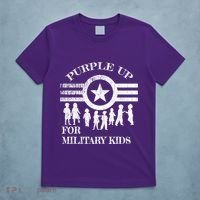 Cool Distressed Wear Purple Military Children T-Shirt thumb 5
