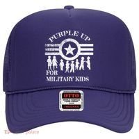 Cool Distressed Wear Purple Military Children Hat thumb 0